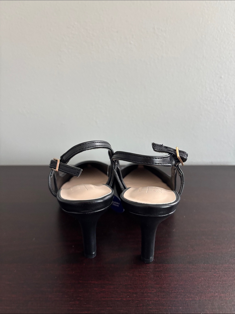 Apt. 9 Black Pointed Leather Slingback Mules - Picture 12 of 16
